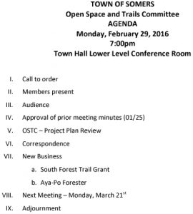 Icon of 20160229 Open Space And Trails Committe Agenda